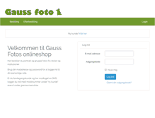 Tablet Screenshot of netsalg.gaussfoto.dk